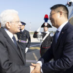 Il Presidente della Repubblica Sergio Mattarella in partenza dall’aeroporto di Ciampino alla volta di Pechino