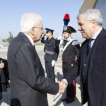 Il Presidente della Repubblica Sergio Mattarella in partenza dall’aeroporto di Ciampino alla volta di Pechino