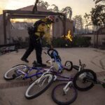 Vasti incendi causati dal vento in California