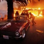 Vasti incendi causati dal vento in California
