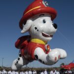 La preparazione dei nuovi gonfiabili per la parata del Thanksgiving Day a New York