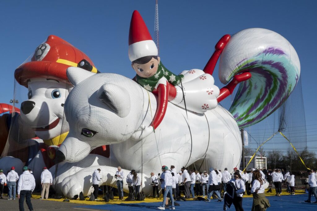 Galleria foto 'Thanksgiving Day, i test di volo dei gonfiabili per la parata di Macy’s a New York' - foto 8