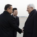 Il Presidente della Repubblica Sergio Mattarella in partenza dall’aeroporto di Ciampino alla volta di Pechino