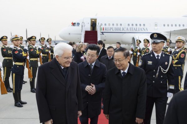 Il Presidente della Repubblica Sergio Mattarella in partenza dall’aeroporto di Ciampino alla volta di Pechino