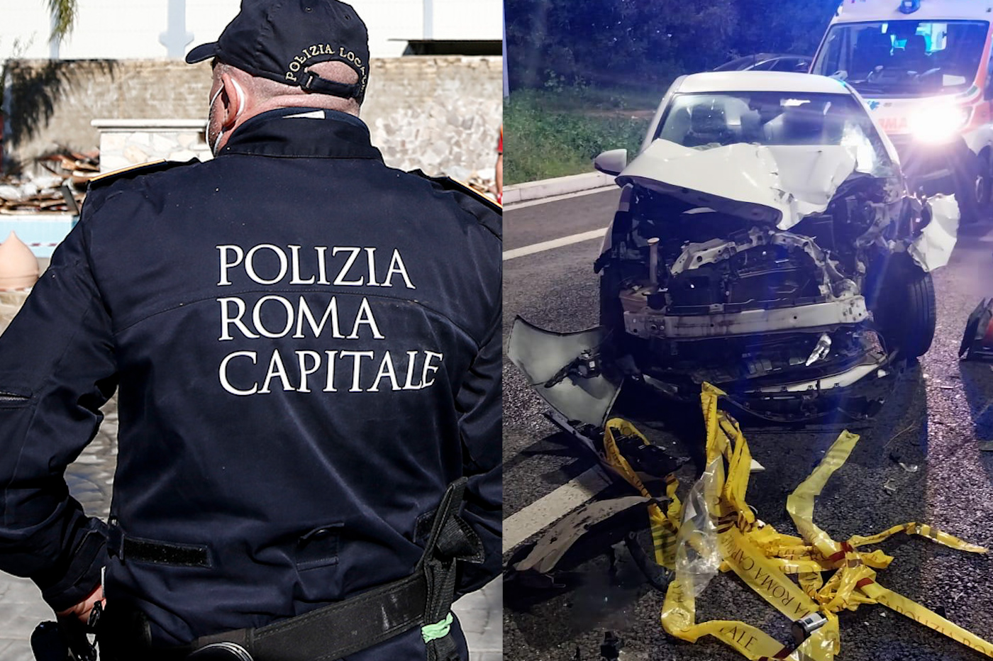 Roma, tre agenti della polizia municipale feriti durante rilievi