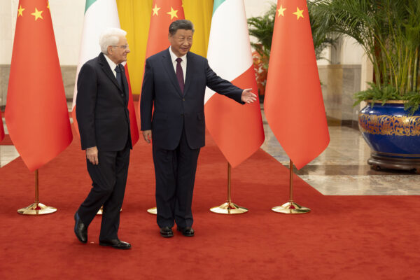 Il Presidente della Repubblica italiana Sergio Mattarella in visita in Cina