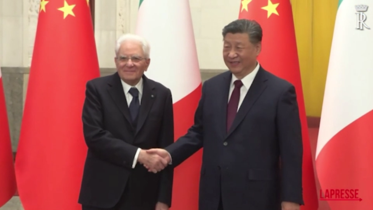 Pechino, l’incontro tra Mattarella e Xi Jinping