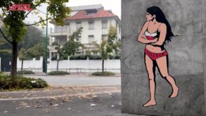 Milano, il nuovo murales di aleXsandro Palombo: “Freedom” per Ahoo Daryaei