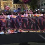 Roma, corteo per il professore sospeso dopo le critiche a Valditara