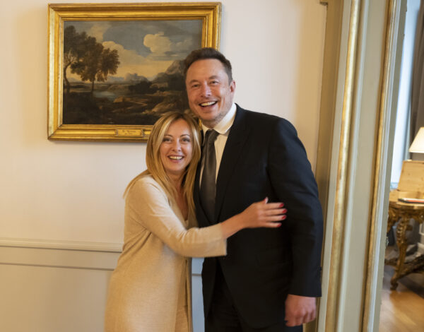 Roma - Giorgia Meloni riceve Elon Musk a Palazzo Chigi