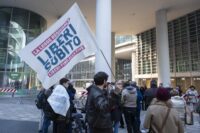 Palazzo Regione Lombardia. Manifestazione Ass. Coscioni Fine Vita.