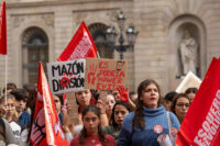 Student demonstration against the management of the DANA crisis