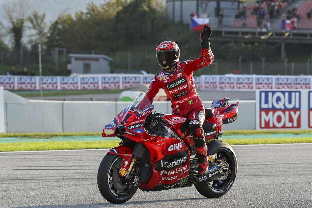 Gp Barcellona, Bagnaia in pole position: Martin quarto