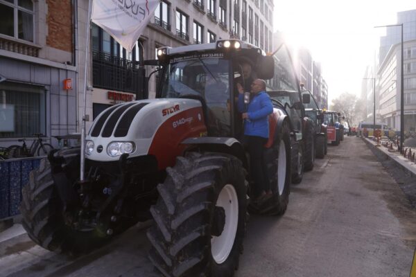 Protesta dei trattori a Bruxelles