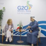 G20, incontro bilaterale tra Meloni e il principe degli Emirati Arabi Al Nahyan