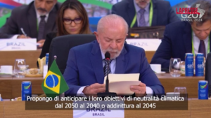 G20, la proposta di Lula sulla sostenibilità: “Anticipare obiettivi di neutralità climatica”