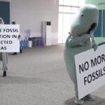 Cop29, gli attivisti per il clima protestano travestiti da animali in pericolo di estinzione
