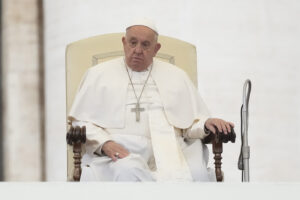 Papa Francesco all'Udienza Generale del mercoledi in Vaticano