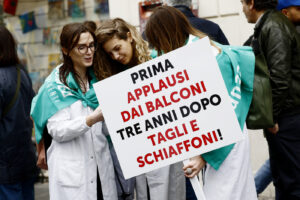 Roma - Sciopero del personale sanitario