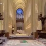 Notre Dame, il filmato girato dentro la cattedrale di Parigi