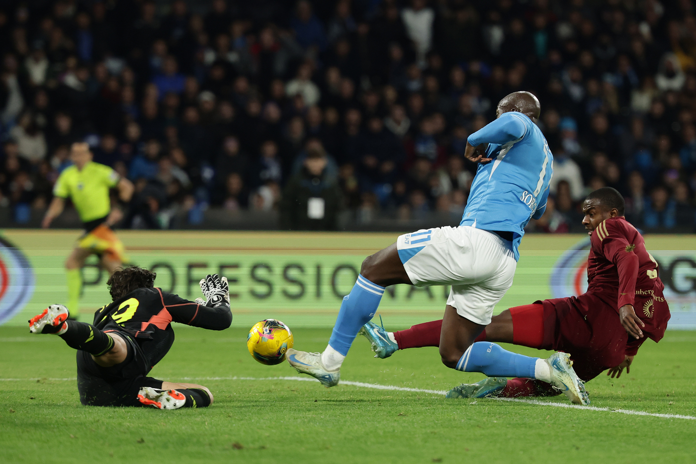 Napoli Roma 1 0, Lukaku riporta i partenopei in testa