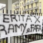 Milano, a Corvetto striscioni e murales per Ramy Elgaml