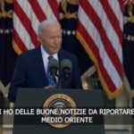 Medioriente, Biden: “Hezbollah non minaccerà più la sicurezza di Israele”
