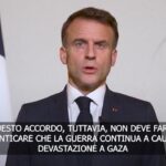 Medioriente, Macron: “Tregua in Libano apra strada a cessate fuoco a Gaza”