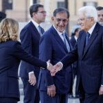 Giorgia Meloni a pranzo da Mattarella al Quirinale
