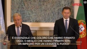 Libano, Guterres su cessate il fuoco: “Essenziale che l’accordo venga rispettato”