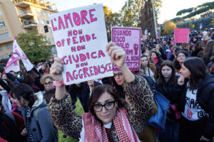 Manifestazione in occasione della Giornata internazionale contro la violenza di genere