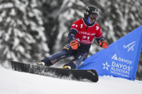 Slalom gigante parallelo di snowboard alpino FIS a Davos in Svizzera