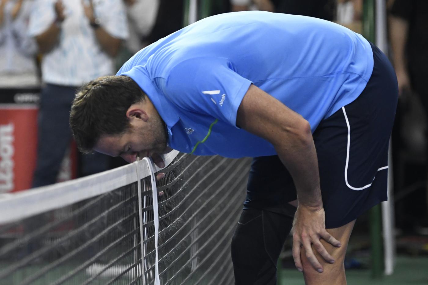 Tennis, Del Potro dice addio tra le lacrime nell’ultima esibizione con Djokovic