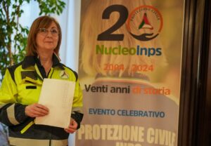 Celebrati i 20 anni di impegno solidale dell’Inps con la Protezione Civile