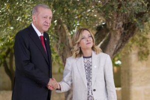 G7 di Borgo Egnazia - secondo giorno - Erdogan e Meloni