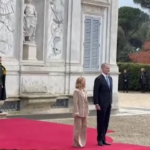 Felipe VI e Letizia a Villa Pamphilj per incontro con Meloni