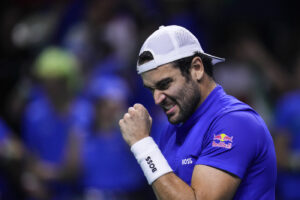 Matteo Berrettini vs Botic van de Zandschulp - Tennis, finale Coppa Davis Italia-Olanda