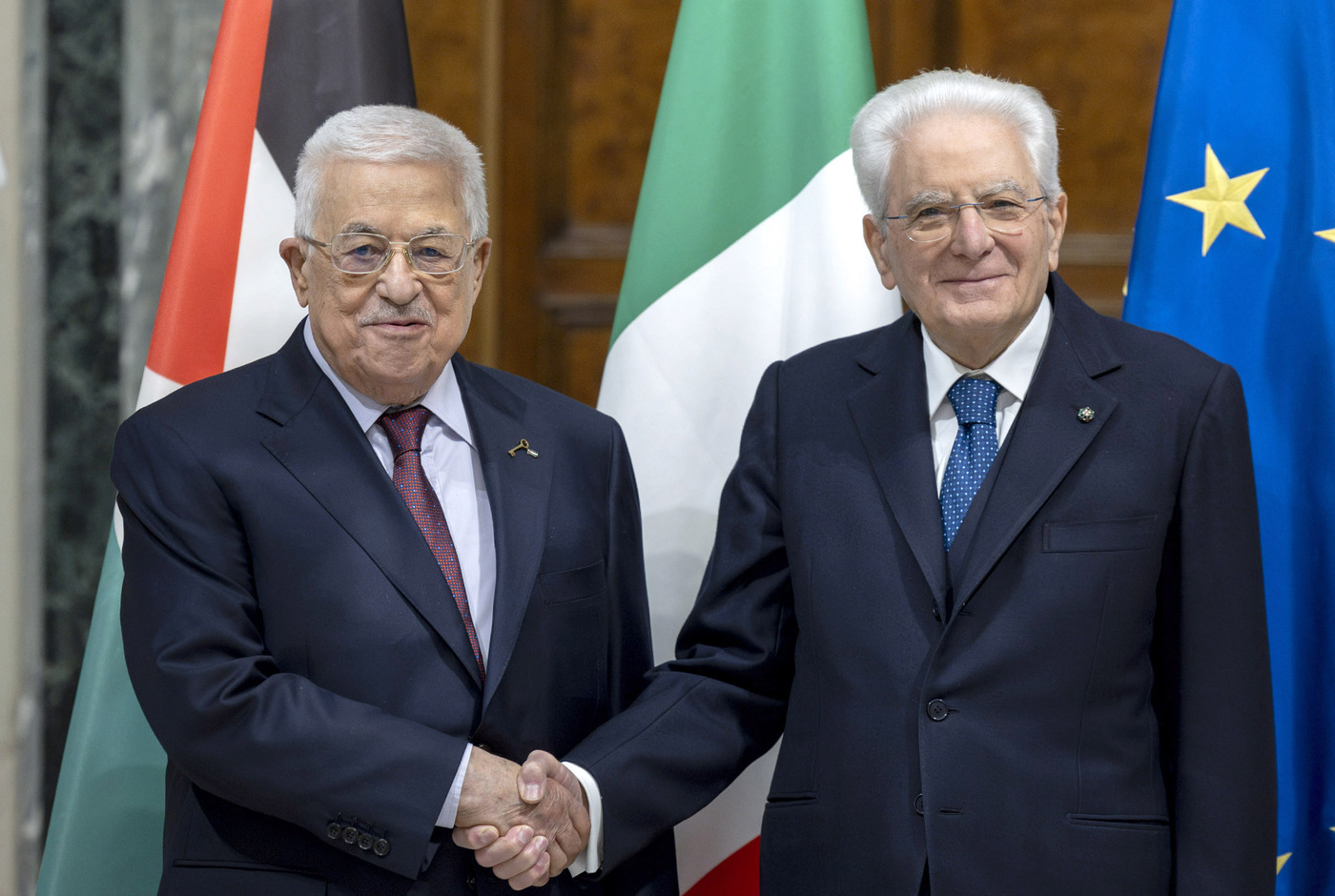 Abu Mazen incontra Mattarella: “Italia riconosca lo Stato di Palestina”