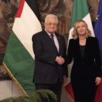 Meloni vede Abu Mazen a Palazzo Chigi: “Lavorare a soluzione due Stati”