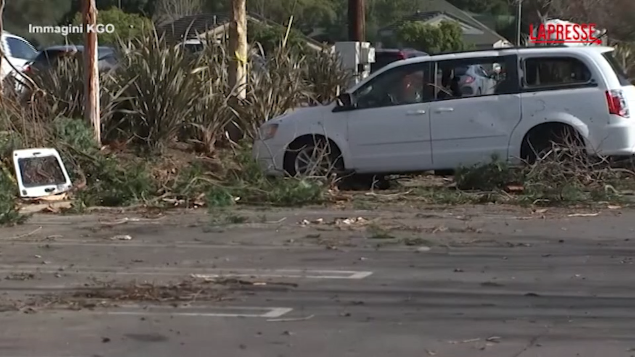 California, tornado provoca danni e feriti