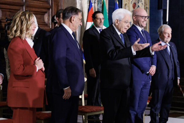 Quirinale - Cerimonia per lo scambio di auguri di fine anno con i rappresentanti delle istituzioni