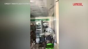 Terremoto a Vanuatu: farmacia di Port-Vila devastata dopo la scossa