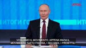 Russia, Putin: “Quando c’è tranquillità ci si annoia, vogliamo movimento. Fa paura ma non troppo”