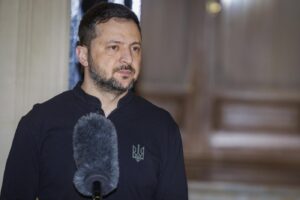 Il Presidente Volodymyr Zelensky incontra il Segretario Generale della NATO Mark Rutte a Bruxelles