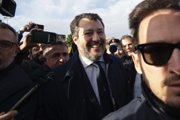 Matteo Salvini a Palermo per sentenza processo Open Arms