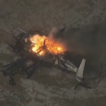 Usa, elicottero in fiamme dopo un atterraggio di emergenza