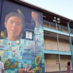 Cile, spunta il murales della solidarietà per i bambini di Gaza: “I nomi della libertà”