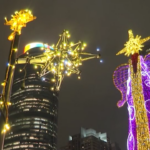Taiwan, lo spettacolo di luci natalizie a Nuova Taipei