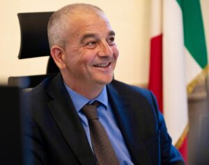 Roma, Giovanbattista Fazzolari arriva a Palazzo Chigi