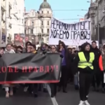 Belgrado, studenti serbi in protesta al ministero dell’Istruzione